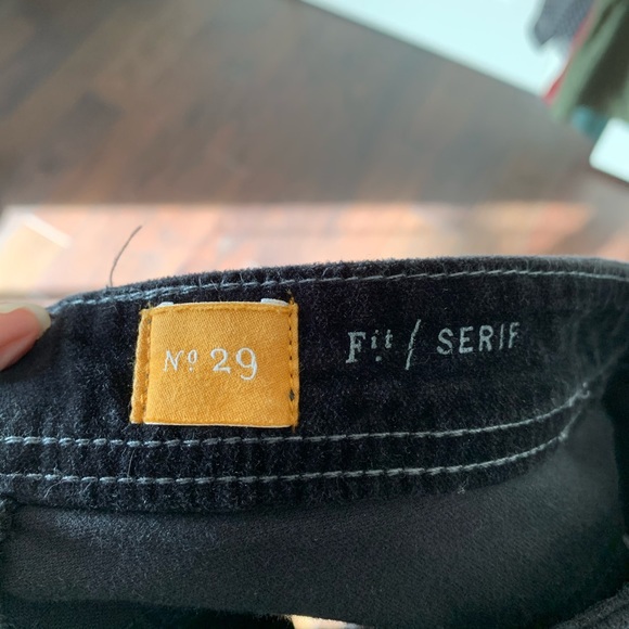 ❤️Pilcro Black Velvet Skinny Pants Serif 29x30 - Picture 3 of 9